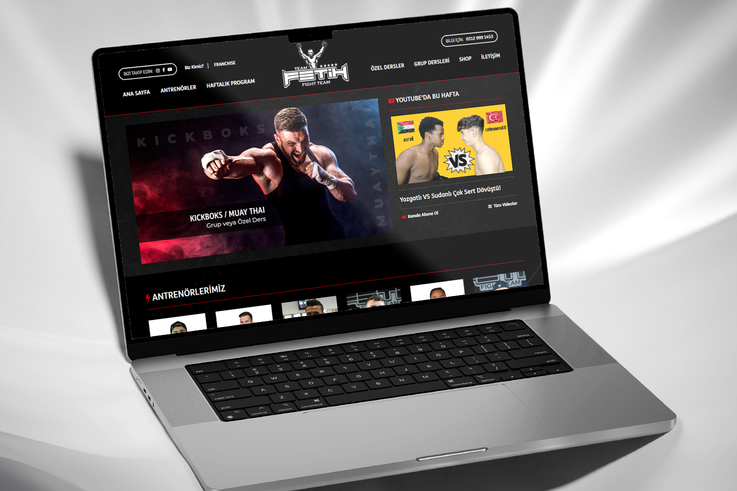 Fetih Fight Team Corporate Website