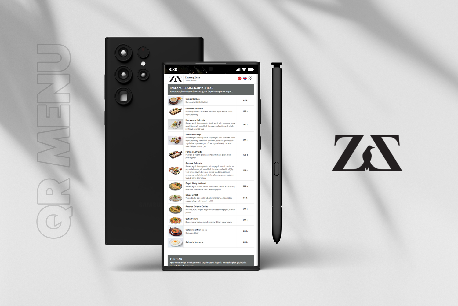 Zaytung Zone QR Menu